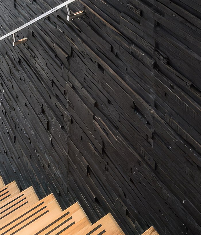Modern Vibe to Wood Paneling