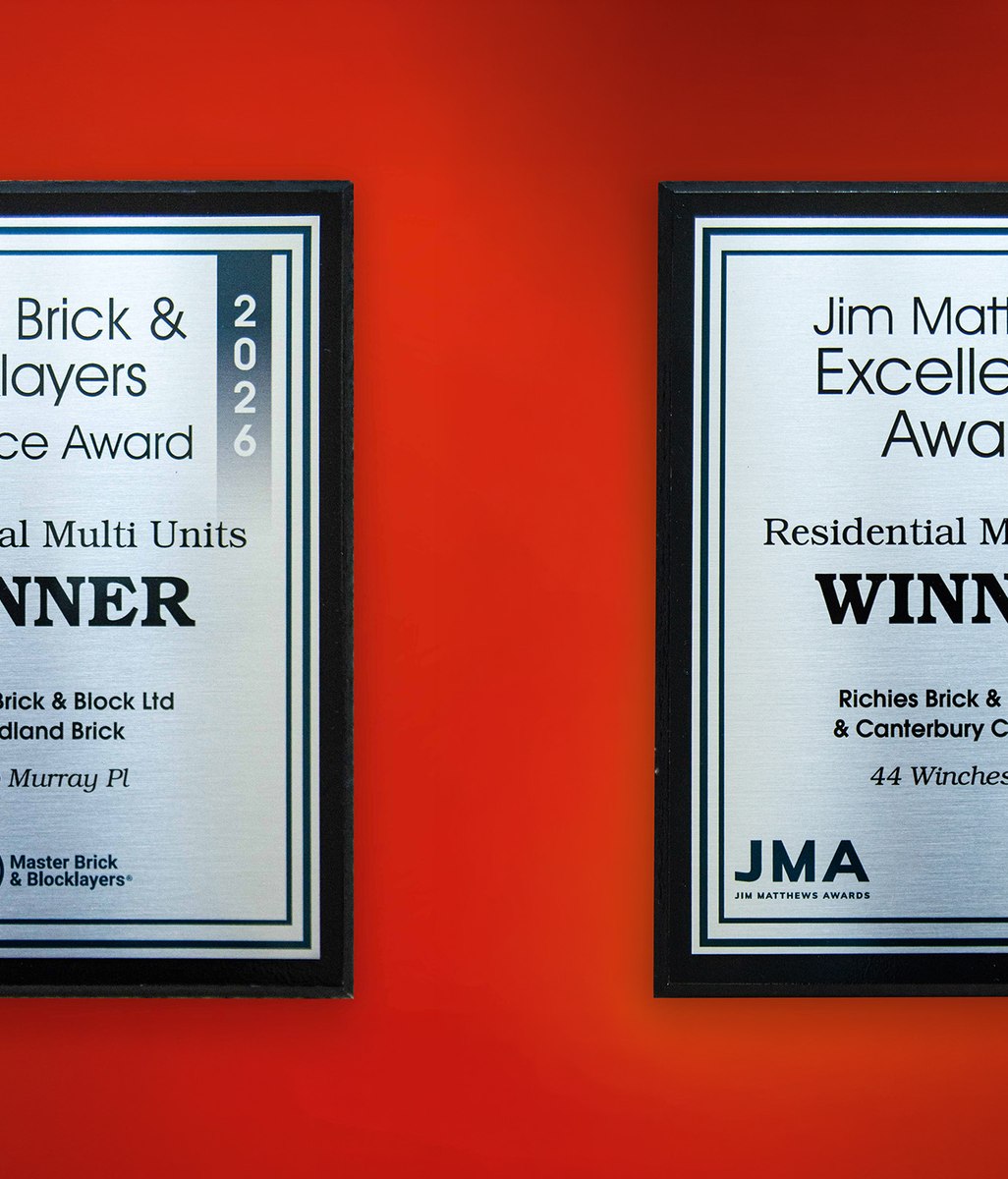 Back to Back Awards for Bricklaying Excellence