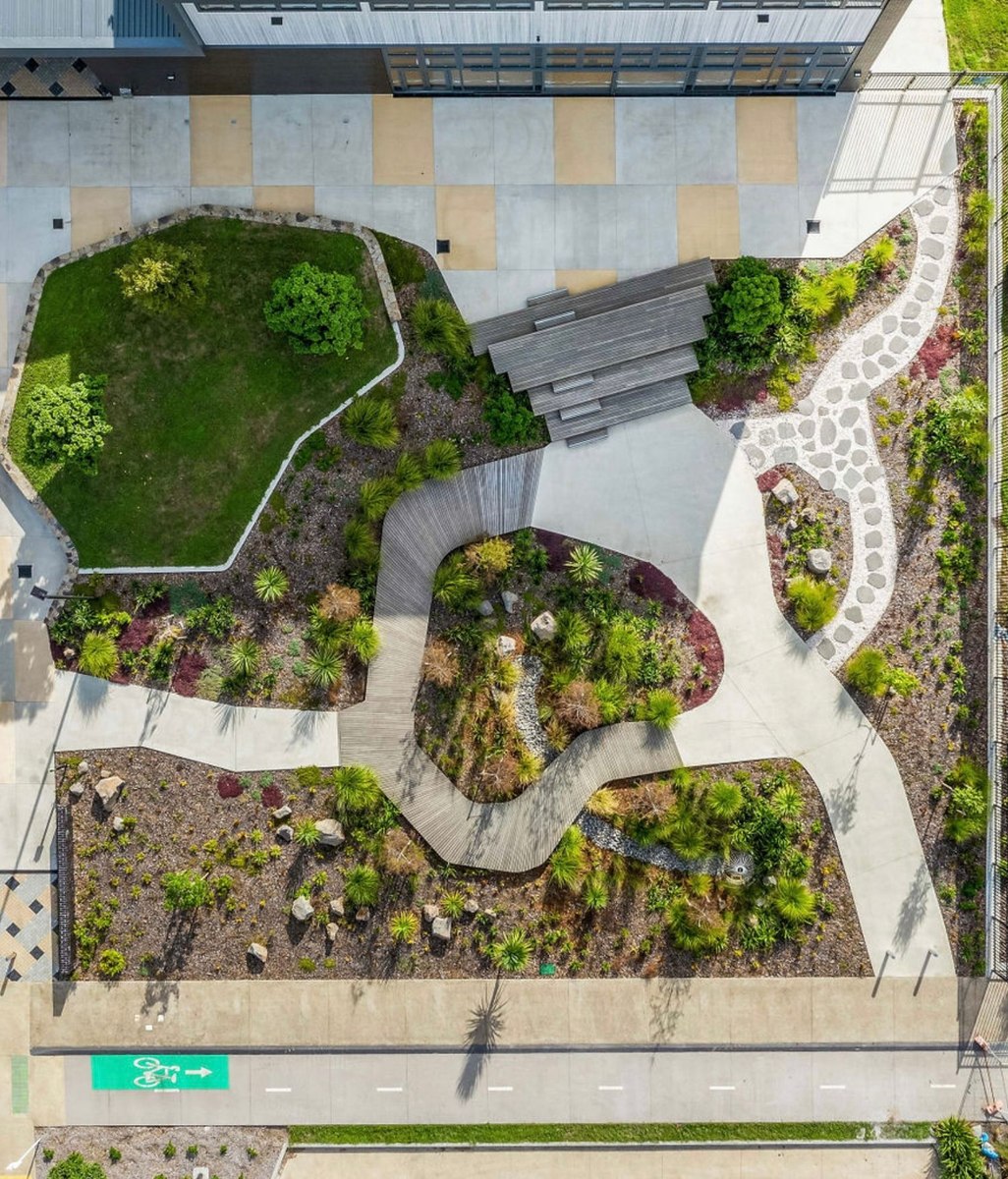 The school landscape inspiring children to connect with nature