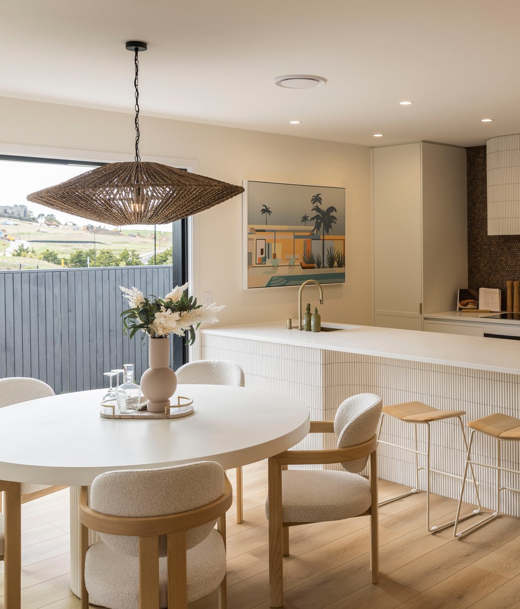 Dining Room Lighting that Transitions from Day to Night