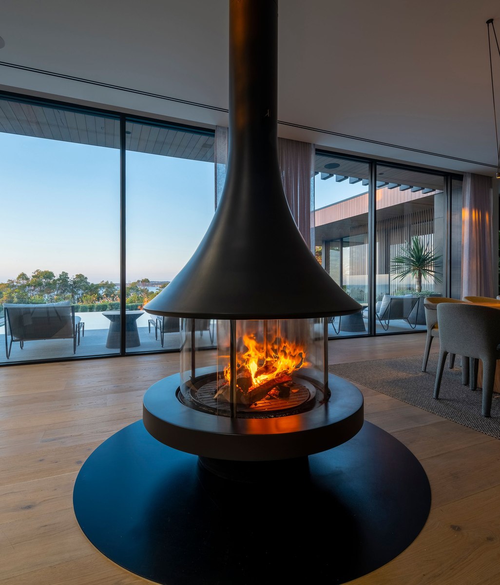 Igniting Elegance: The Allure of Suspended Fireplaces