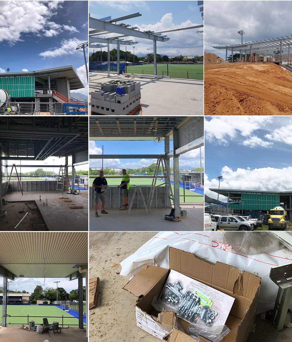 Cairns Hockey Association's new stadium taking shape (Jan 2019)