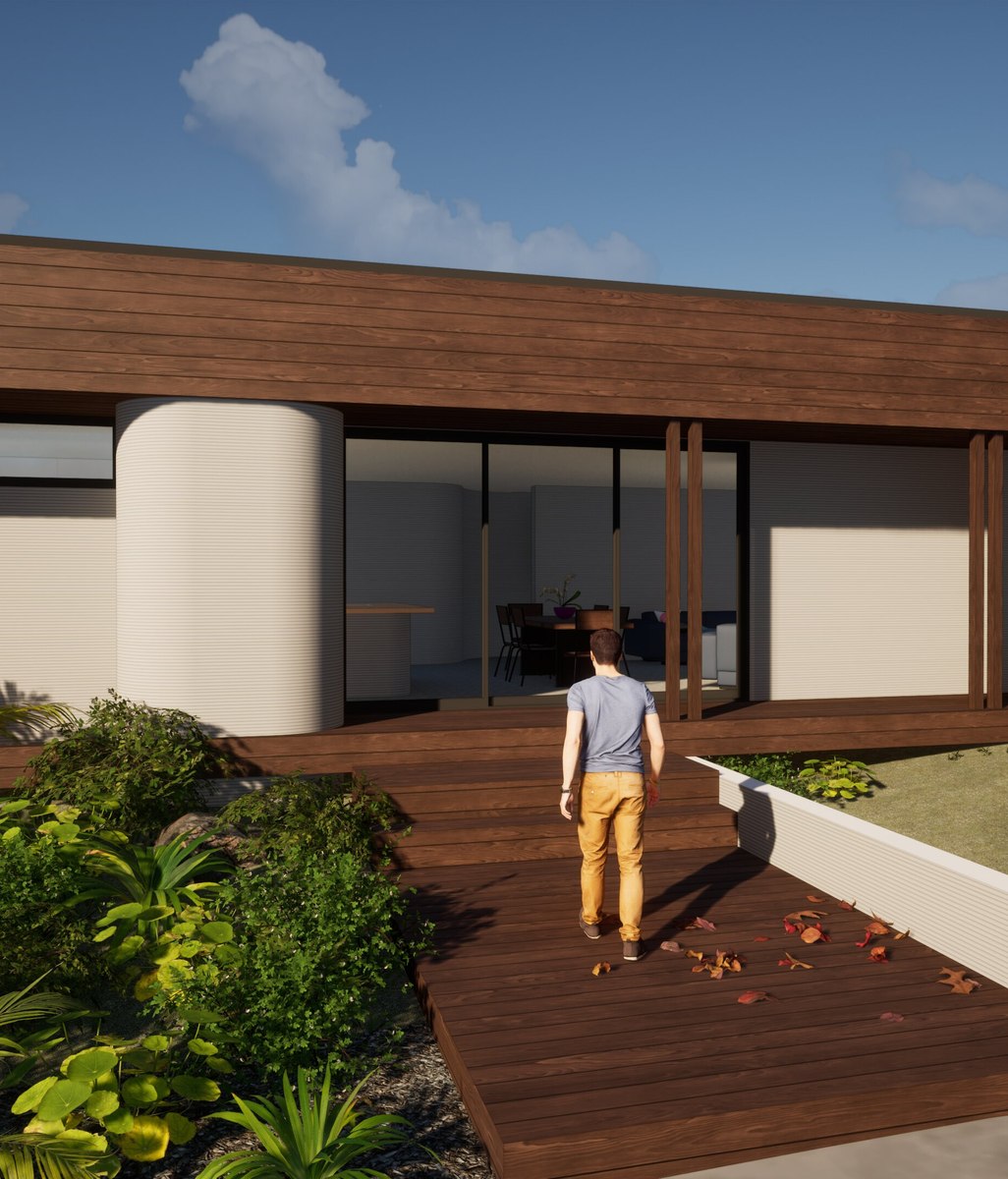 Ground broken on first 3D-printed show home