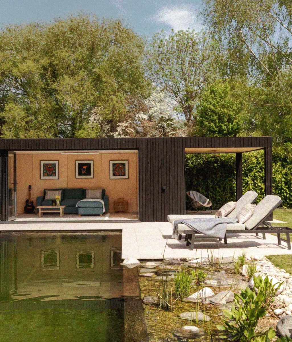 Elegant Pool House heated by Herschel