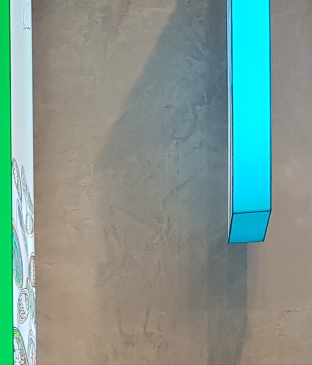 Wall texture is in