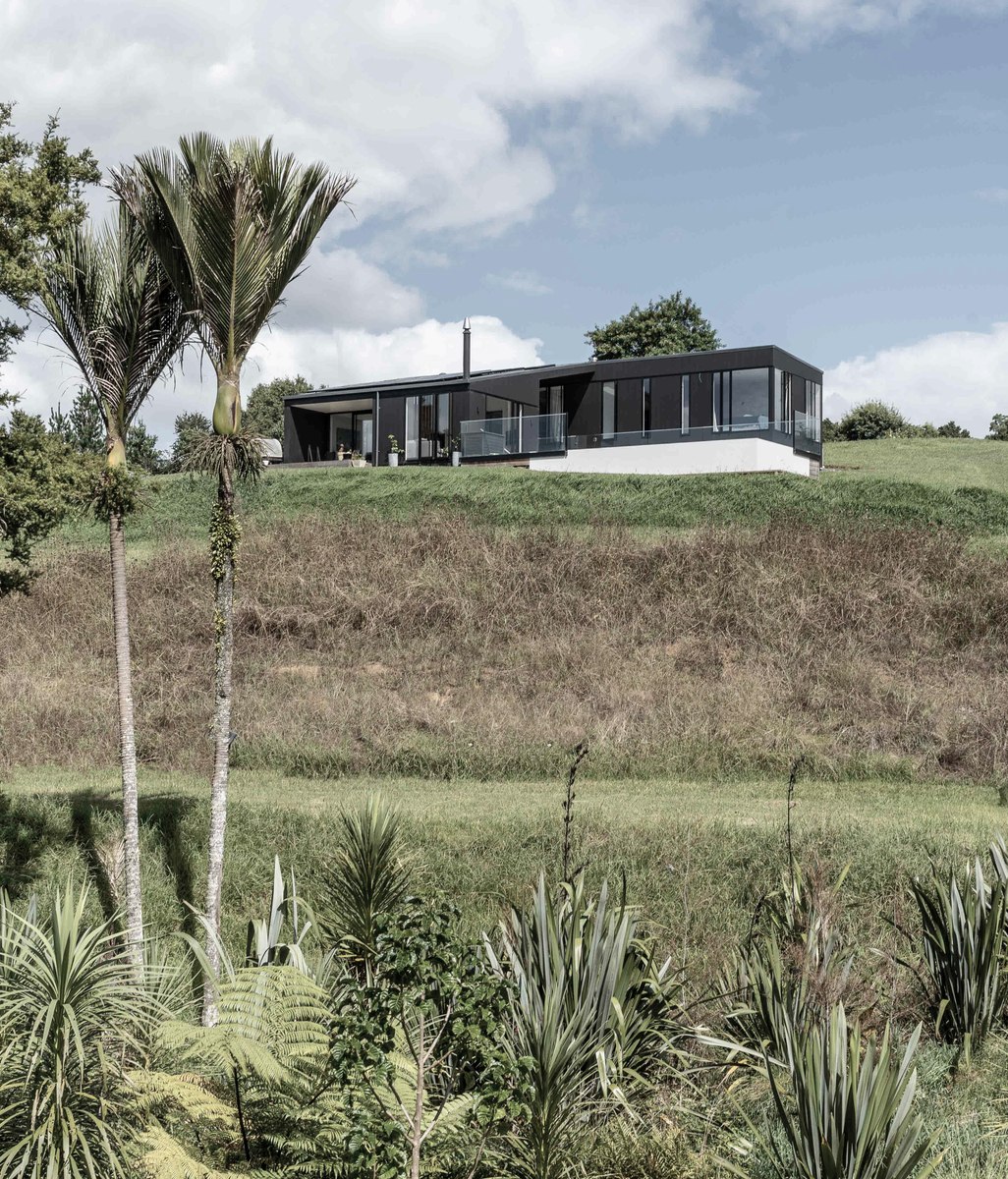 A rural family home designed to be discreet