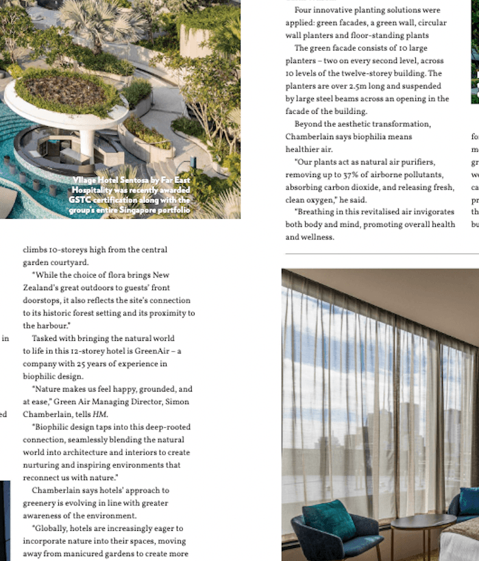 How the Hotel Sector Can Leverage Biophilic Design to Enhance Sustainability, Cool Cities, and Elevate Guest Experiences