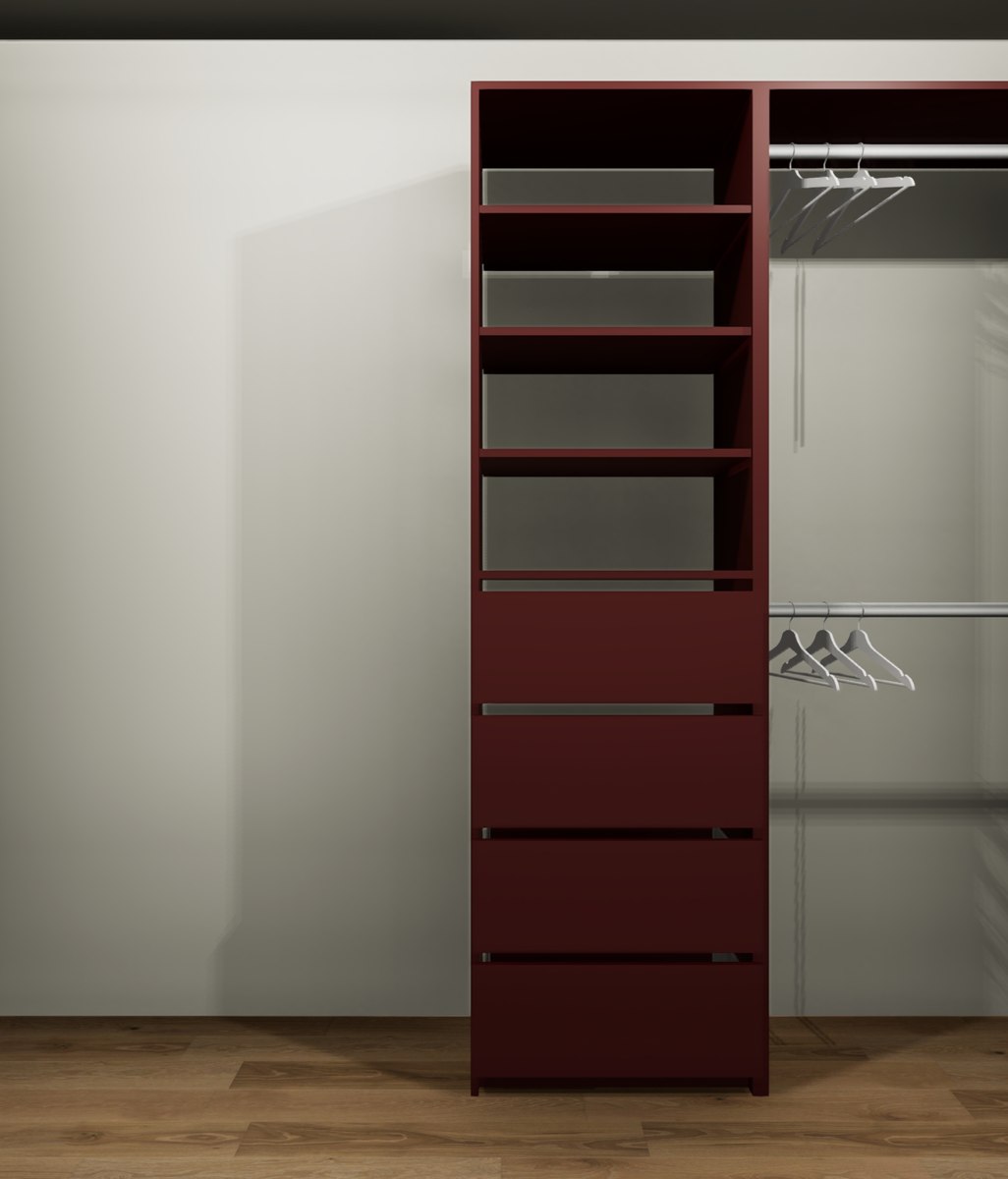 Small Adjustable wardrobe with Drawers