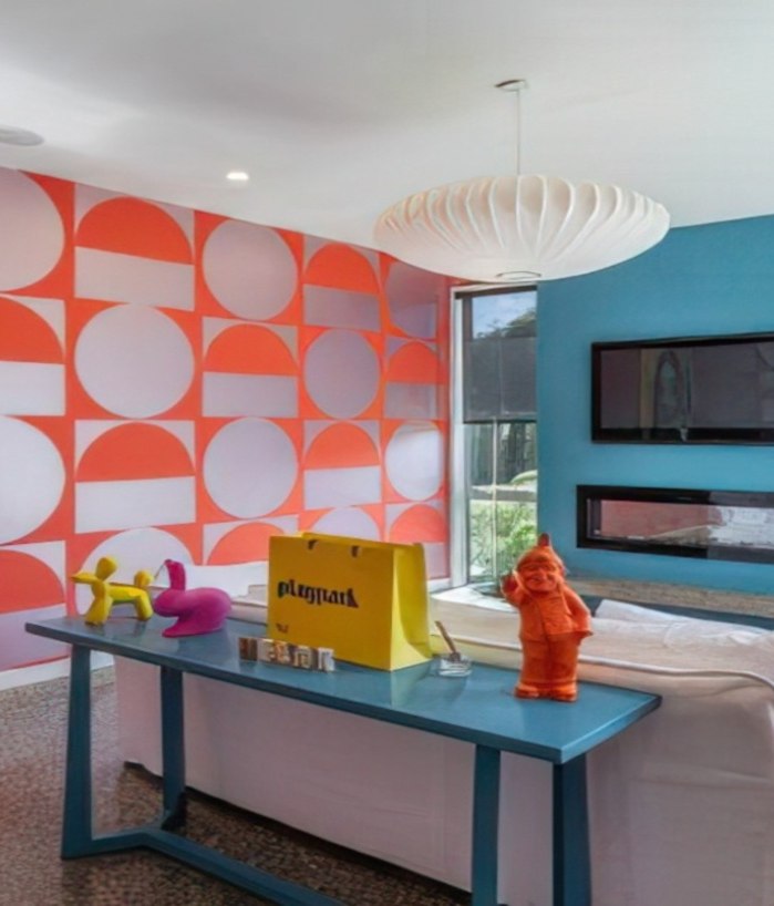 Not like Grandma's house: Homeowner uses far-flung designer to transform her home with colour