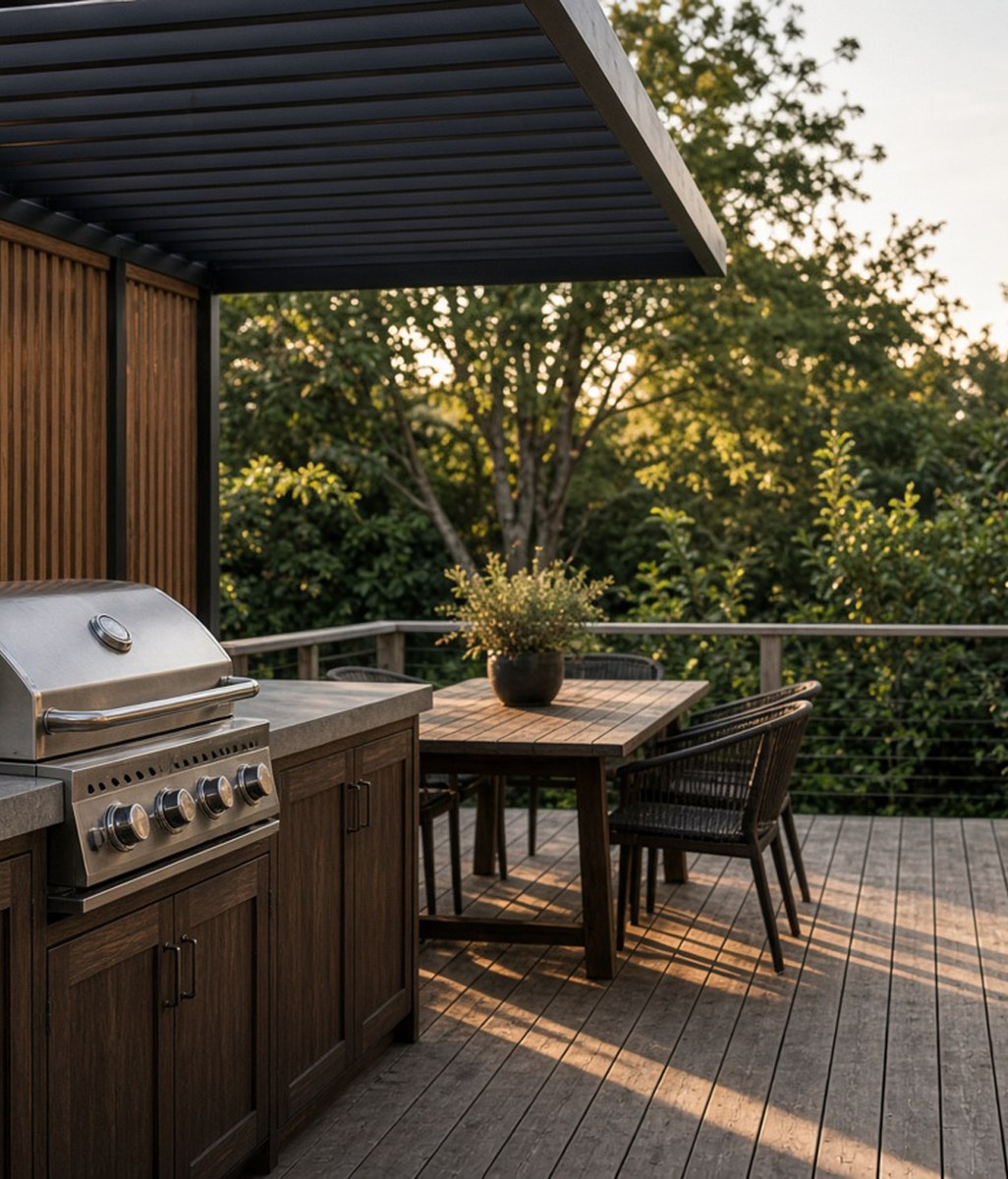Where to Put an Outdoor Kitchen in Auckland: Sun and Wind