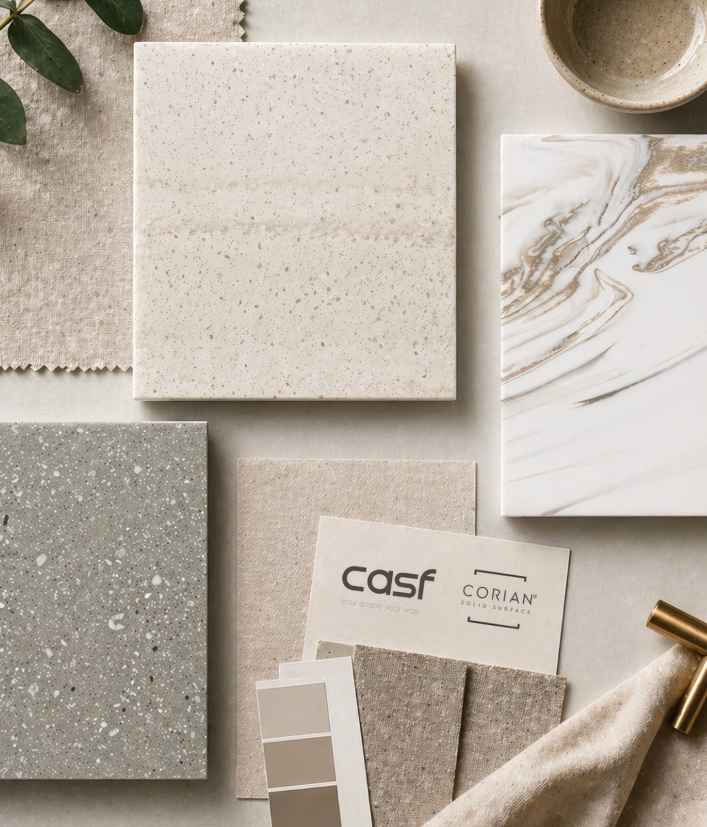 Nature in Motion:  Five New Colours for Corian® Solid Surface