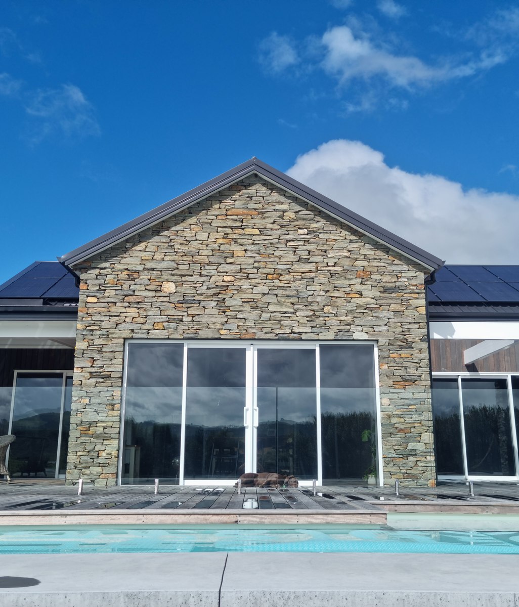 Local stonemason uses ancient techniques to add a touch of rustic charm to this rural property