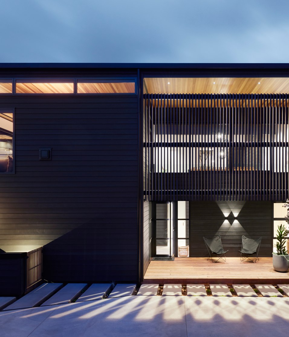 A beachy but sophisticated new-build bach