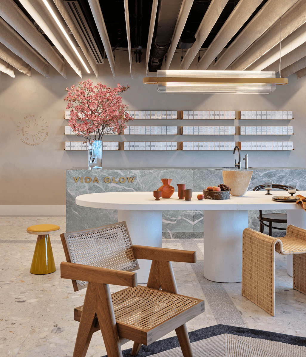 The big glow-up: an ingestible beauty company’s sublime new fit-out