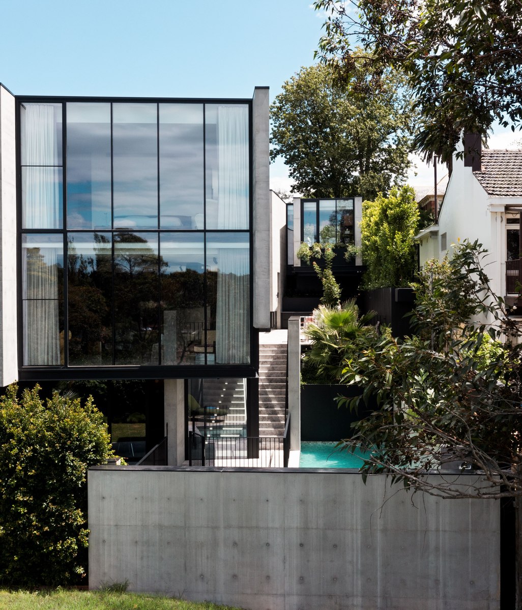 A formidable three-storey concrete home designed for togetherness