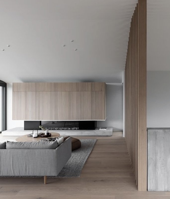 A muted family home designed to foster a sense of tranquillity and calm