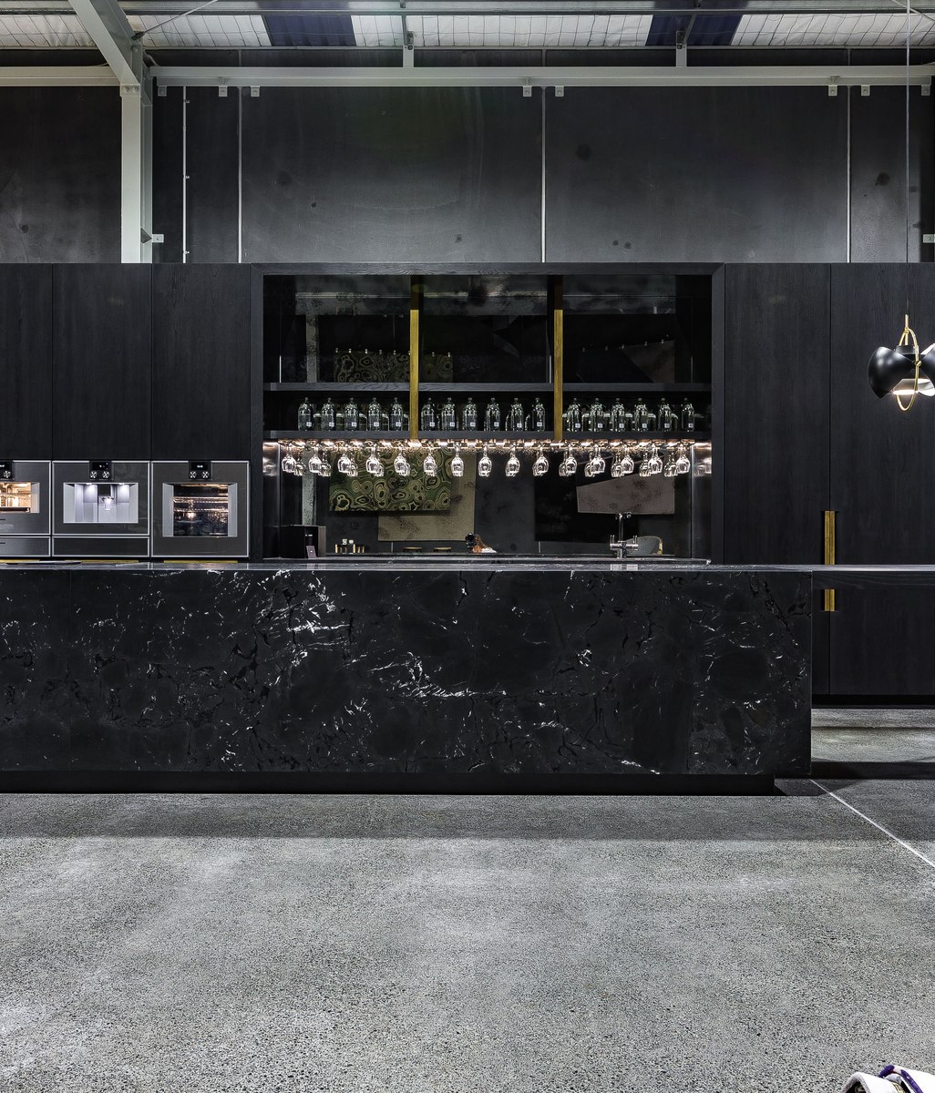 Innovation and craftsmanship combine to create a unique showroom kitchen