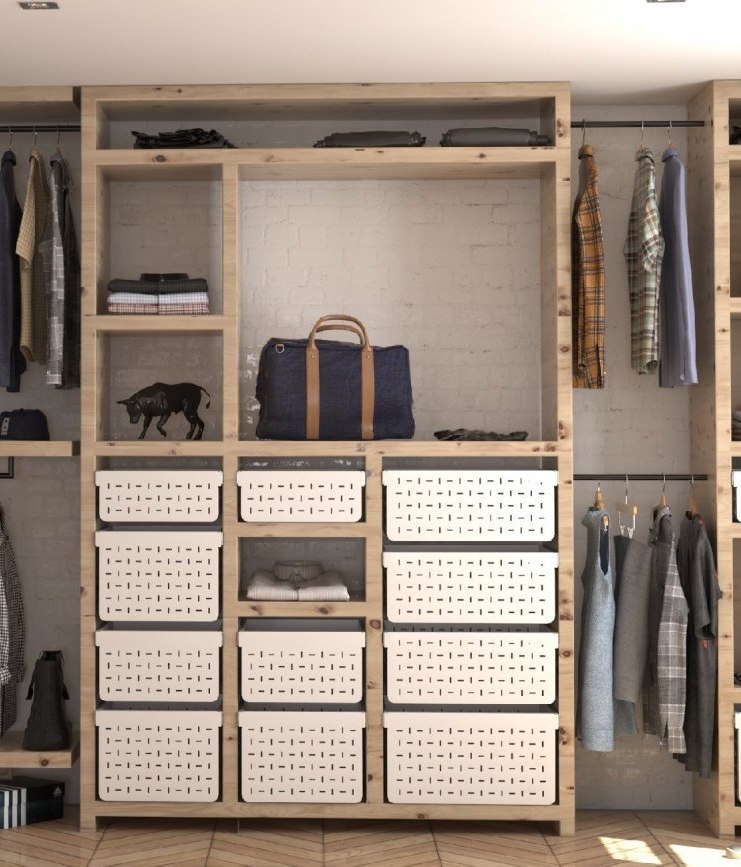 An evolution of basket storage: from traditional wicker to modern steel
