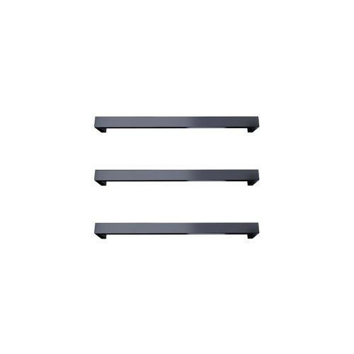 Gunmetal Largo Square Heated Towel Rail - 832mm
