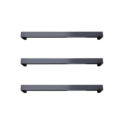 Gunmetal Largo Square Heated Towel Rail - 832mm