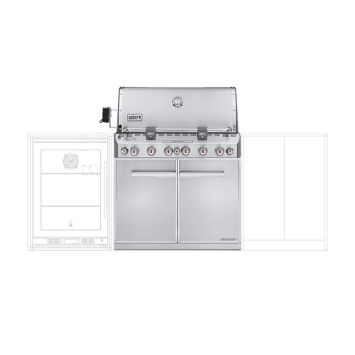 Stainless Steel Weber Summit Built-in Barbecues