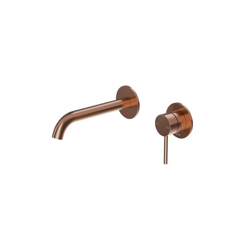 Brushed Copper Nature Wall Basin Mixer - 7 Colours