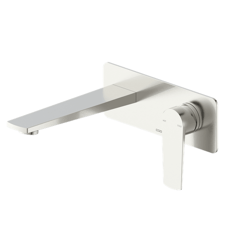 Brushed Nickel Code Pure Wall Mounted Basin Mixer - 7 Colours
