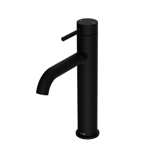 Matte Black Nature Mid Height Basin Mixer Range
