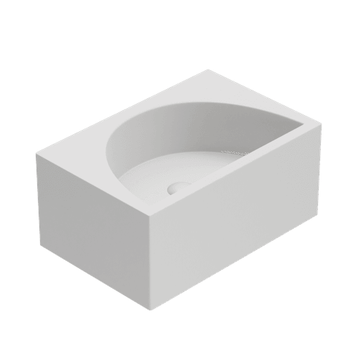 Dover White Ayla Wall Hung Basin