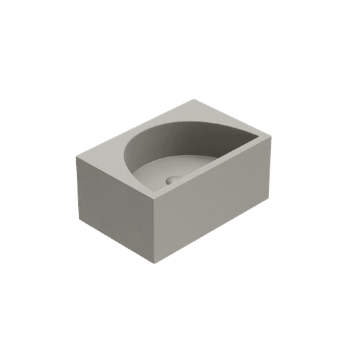 Schist Grey Deck Wall Hung Basin