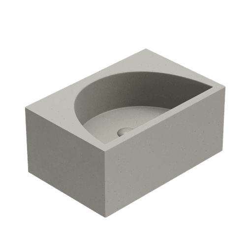 Schist Grey Deck Wall Hung Basin