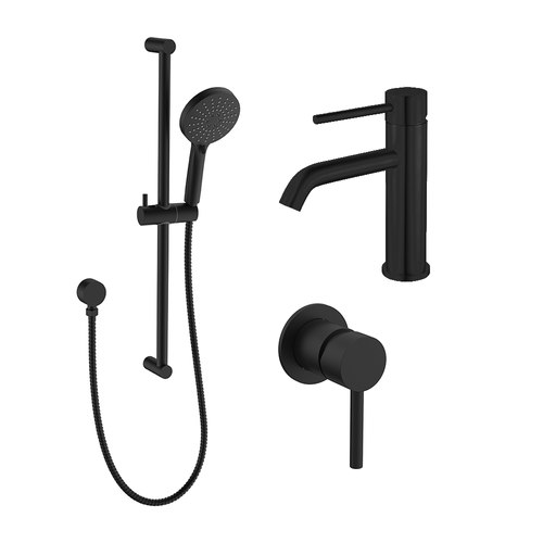 Black Evoke Standard Tapware Bundle
