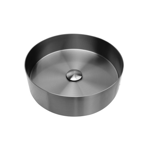 Gunmetal Code Fusion Round Stainless Steel Basin