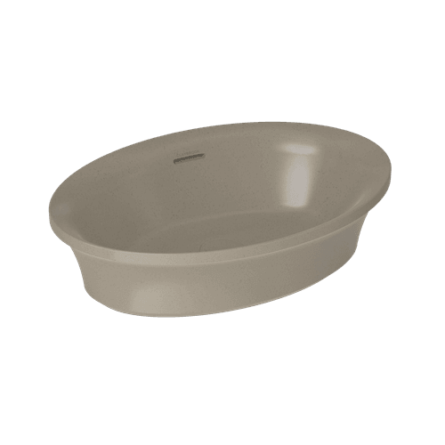 Leather Flute Oval Vessel Basin