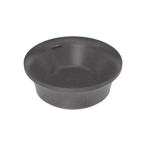 Charcoal Flute Round Vessel Basin