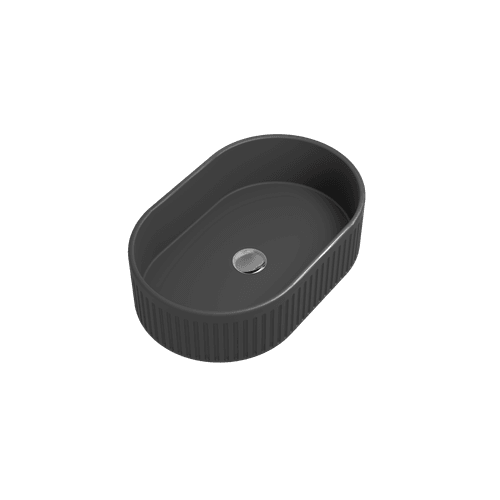 Black Laurel Oval Vessel Basin