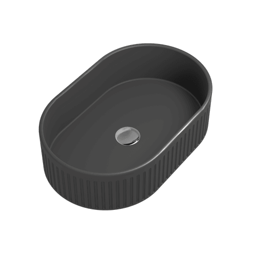 Black Laurel Oval Vessel Basin