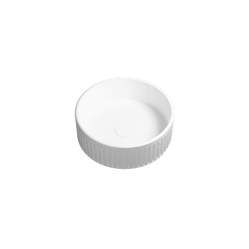 Gloss White Laurel Round Vessel Basin