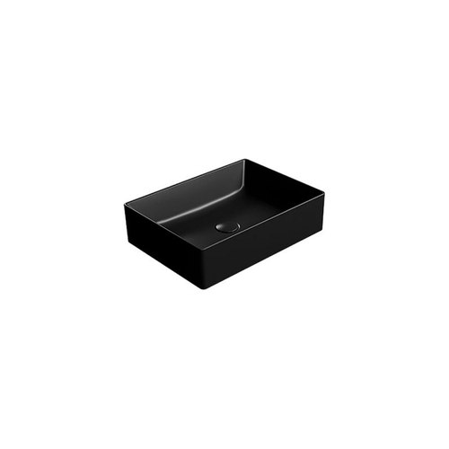 Matt Black Kube X 50 Rectangle Vessel Basin