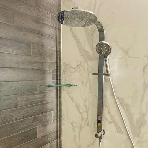 Chrome Code Pure Round Shower Column 3 Function