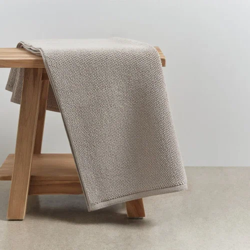 Grey Micro Cotton Bath Mats
