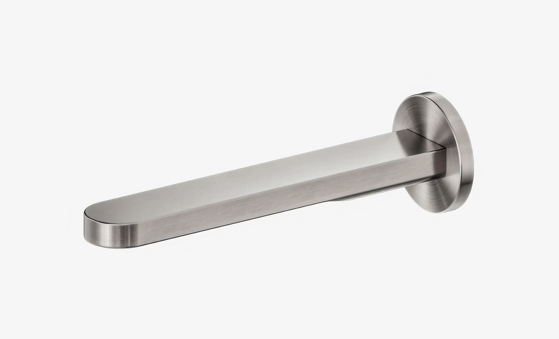 Pure SS316L Round Bath Spout Only Brushed Nickel