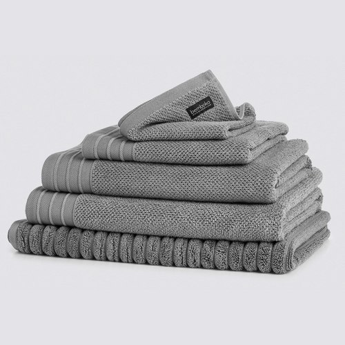 Grey Jacquard Bath Sheets