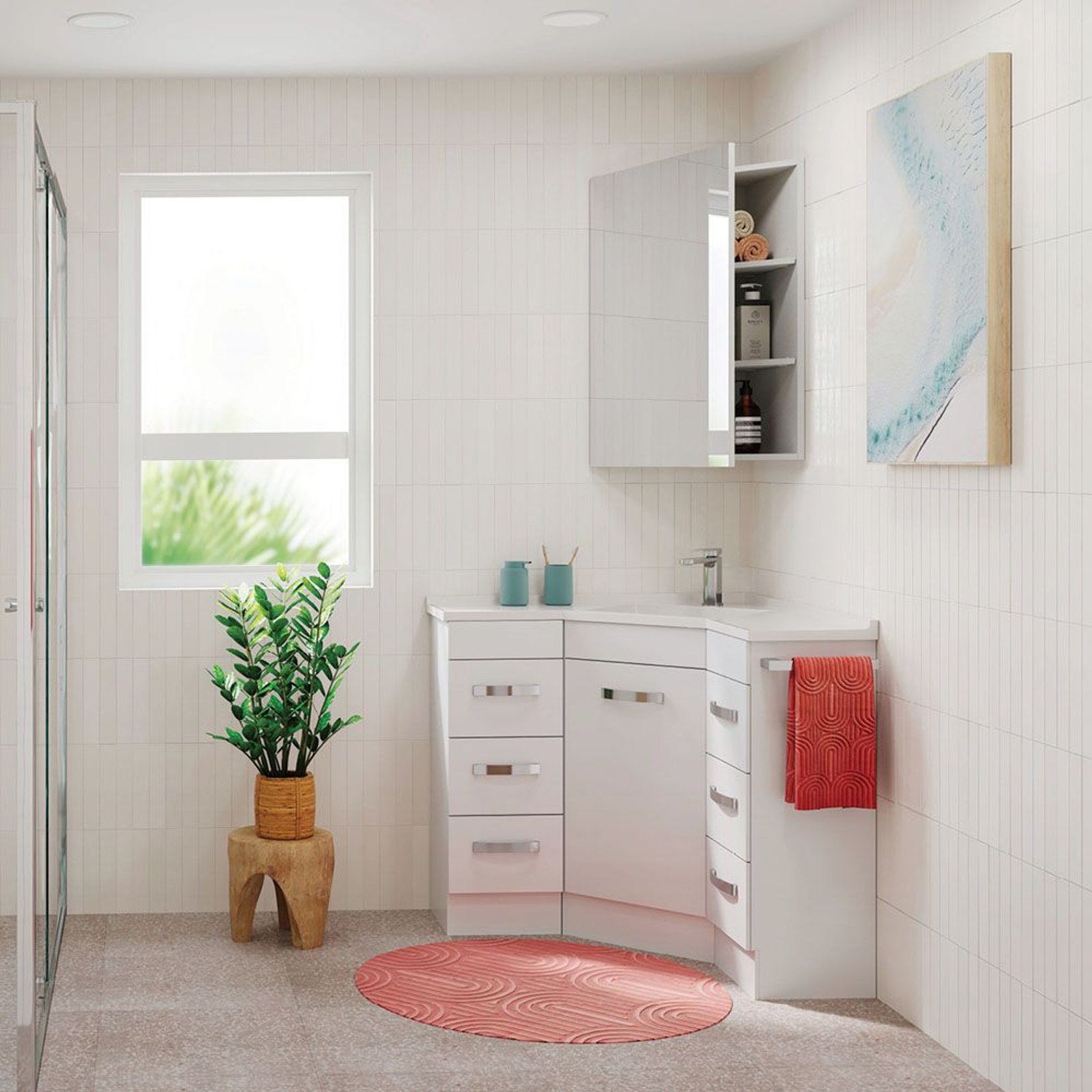 Corner Bathroom Cabinets