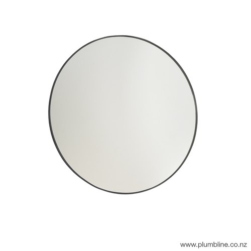 Black frame Frame 600 Round Mirror Black