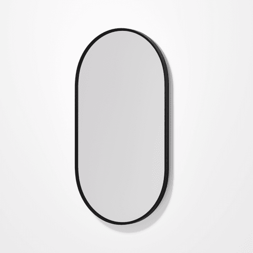 Black Code Aspect Oval 600 Framed Mirror Range