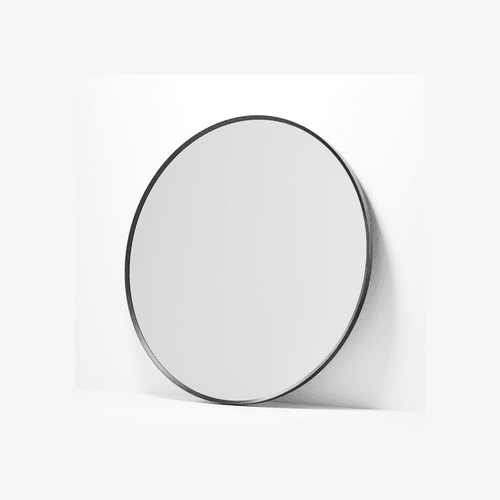 Gunmetal Code Aspect Round 700 Framed Mirror Range