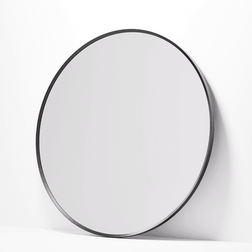 Gunmetal Code Aspect Round 900 Framed Mirror Range