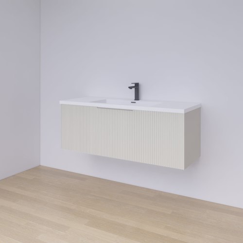 White Code Piper 1200 Single Drawer Vanity Range - 2 Colours