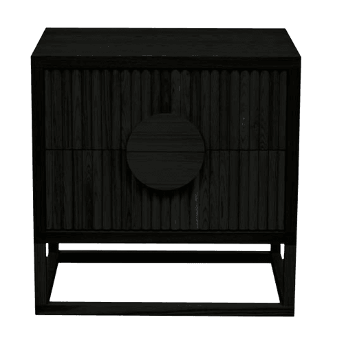 Matte Black Soren Liv | Benjamin Ripple Bedside